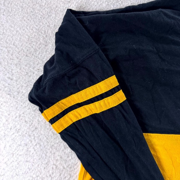 New‎ Orleans French Quarter Adult Medium Yellow Black Cotton Spirt Jersey Comfy - Picture 4 of 12